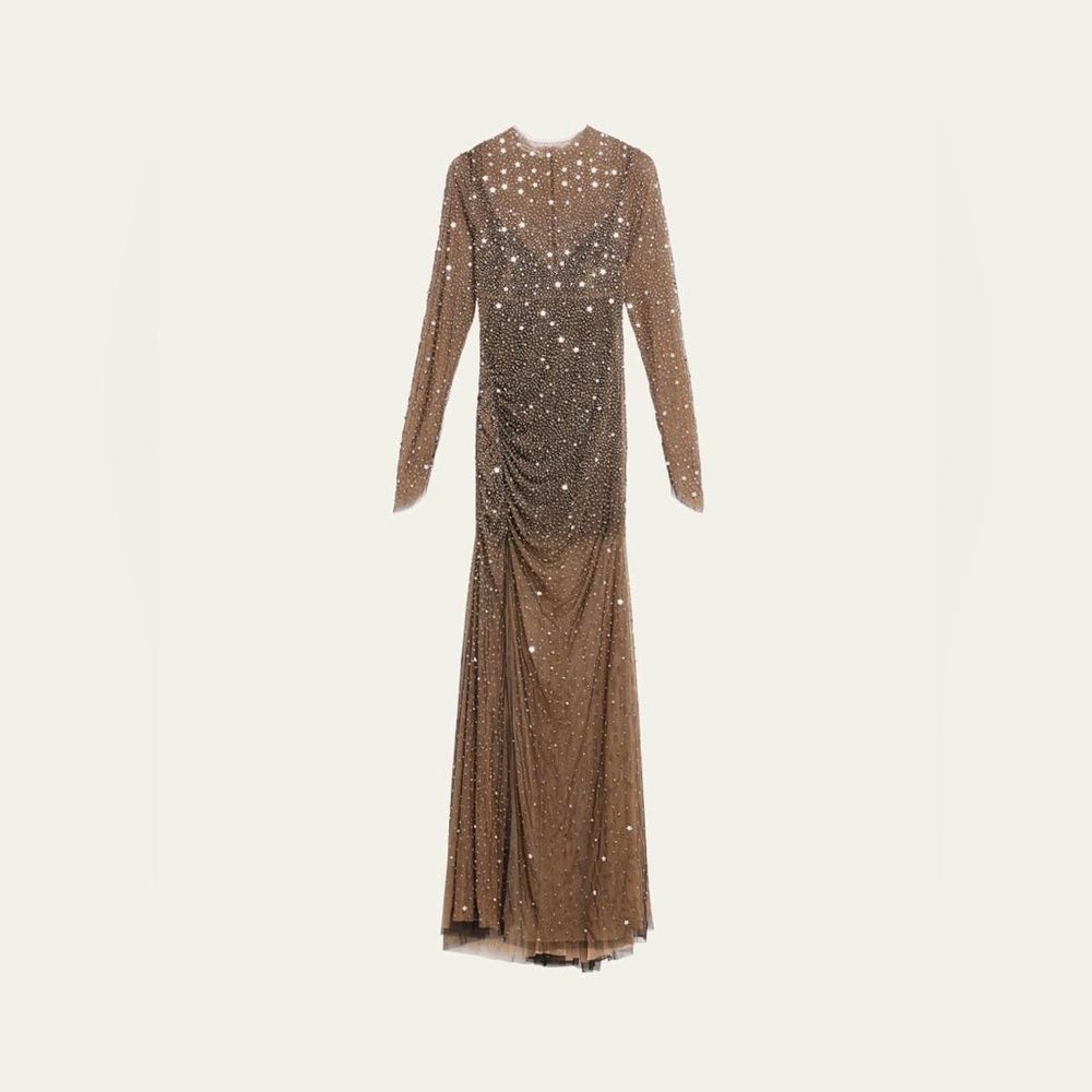 Rachel Gilbert | Charley Gown Star Sequined Sheer Gown Size 6 NEW - Picture 9 of 14
